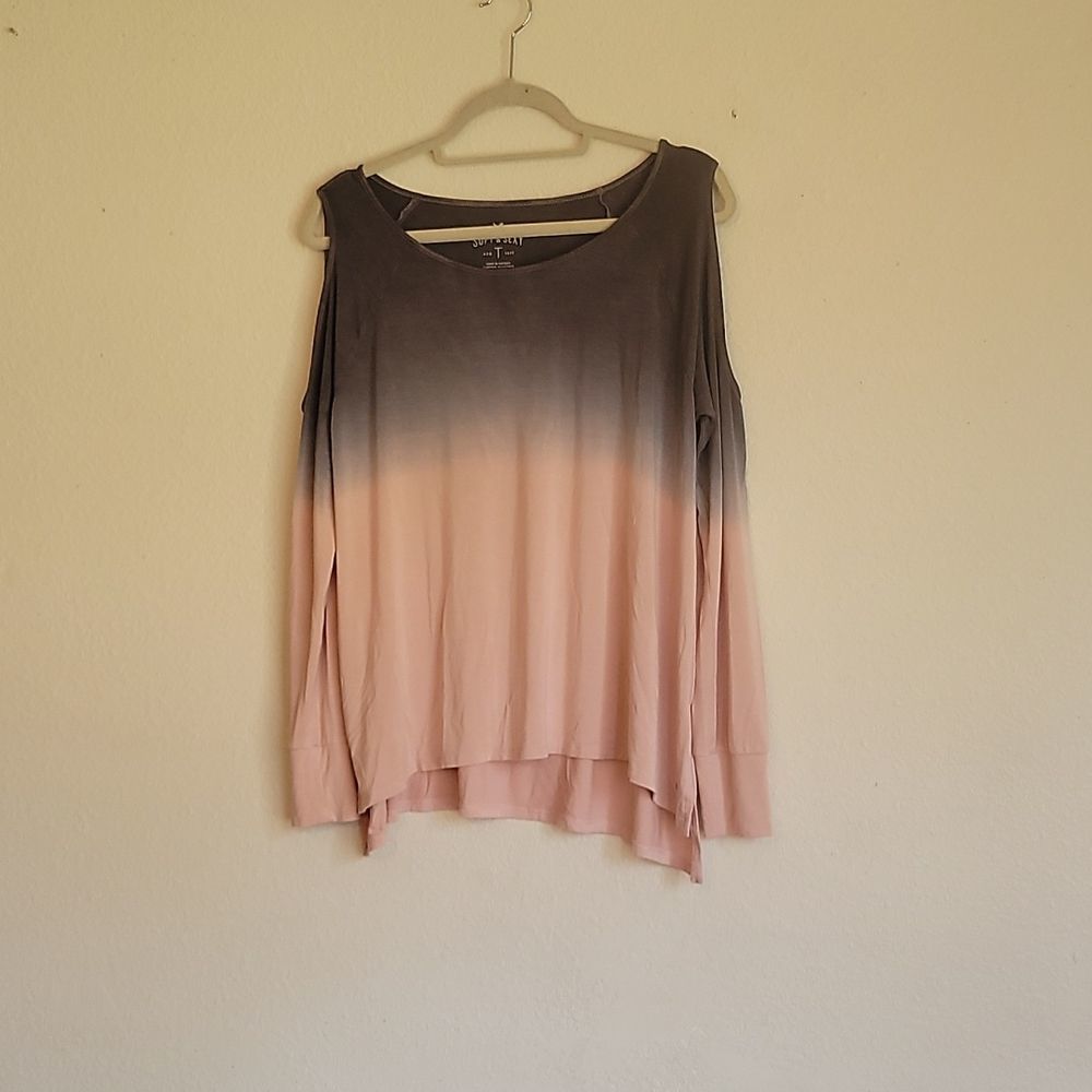 SOFT & SEXY tie dye M roundneck long sleeves